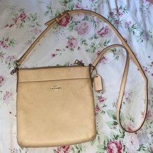 COACH cream crossbody bag